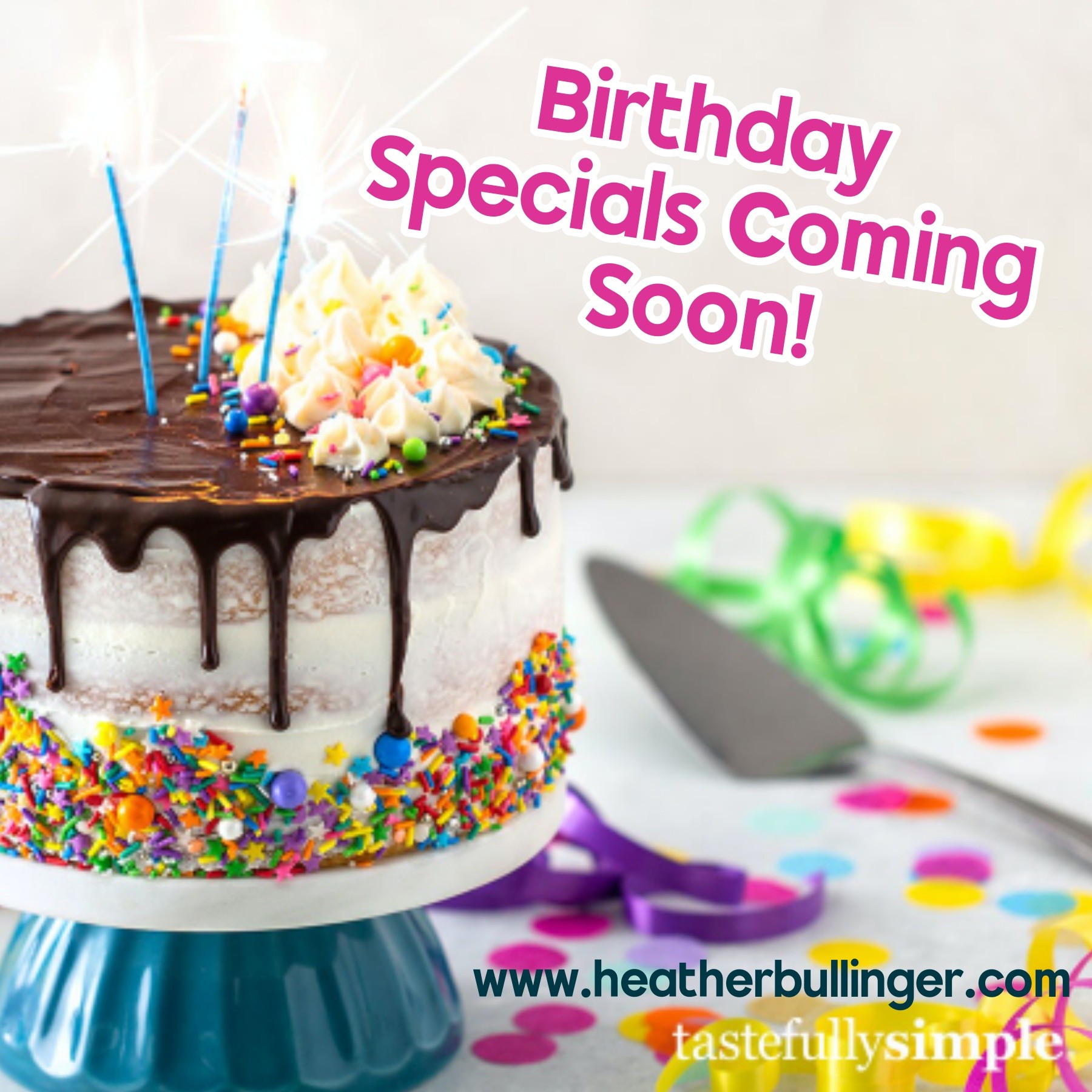 🎉🎂 June is going to be EXTRA fun because I'm celebrating not one birthday... but TWO!
🎉 Tastefully Simple's Birthday Month AND 🎂 My 50th Birthday!🎈

That means I've got some exciting things in the works!  While I can't share all the details just yet, here's a little sneak peek of what's coming:

🎁 Save with special birthday offers
🎁 Mystery Host Party where one lucky person will earn the hostess rewards!
🎁 Fun surprises
🎁 And maybe a few extra birthday treats along the way 😉

If you love good food, great deals, and a little mystery, you'll want to be on my Birthday VIP List when everything is announced!

👇 Want the inside scoop before everyone else?

Comment "🎉" or "INFO" below, and I'll add you to the list!

Let the birthday month fun begin! 🥳🎂🎈🎁✨

#mealplanningwithheather #TastefullySimple #birthdaymonth