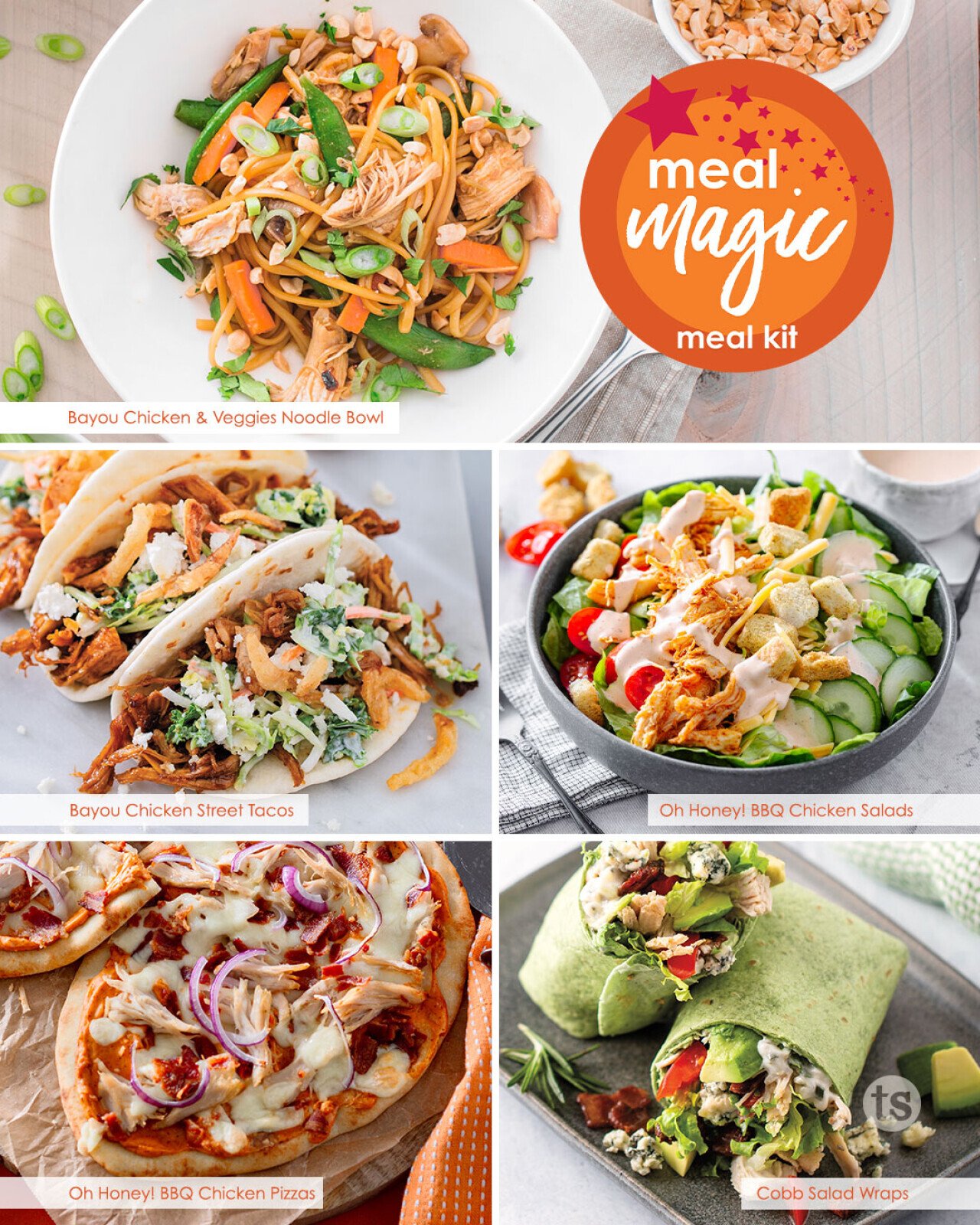 ON SALE NOW $34.99
🍽🪄MEAL MAGIC 5 MEAL KIT🪄🍽
🧡5 Delicious, Pulled Chicken Recipes featuring Tastefully Simple's Makin' Magic Chicken Seasoning. Note: You can make them with chicken, beef or pork to make them super versatile.
🧡Kit includes products, recipes, & grocery list.
🧡These meals are make-ahead and freeze friendly or make fresh.
🧡Host a freezer meal class on Zoom - assemble these meals with your friends and family and earn host rewards. Ask me how.
 #mealplanningwithheather #TastefullySimple #eatathome #ilovefood #TeamFireworks #weeklymenu #menufortheweek #mealprep #mealprepclass #mealplan #taconight #mexican #onepanmeal #onepotmeal #familyfriendlymeal #summersale